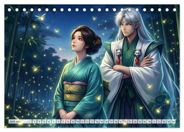 Produktbild: Meiji Mondkalender (Tischkalender 2027 DIN A5 quer), CALVENDO Monatskalender
