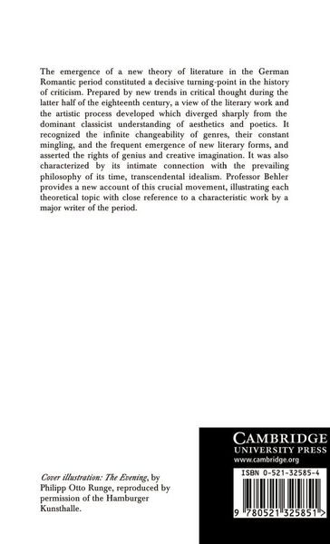 Produktbild: German Romantic Literary Theory