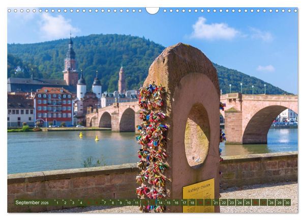 Produktbild: Heidelberger Neckarzauber (Wandkalender 2026 DIN A3 quer), CALVENDO Monatskalender