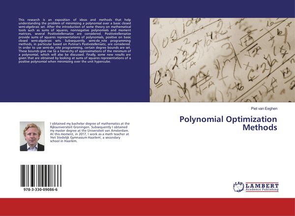 Produktbild: Polynomial Optimization Methods