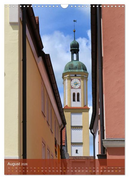 Produktbild: Historische Altstadt Mindelheim (Wandkalender 2026 DIN A3 hoch), CALVENDO Monatskalender