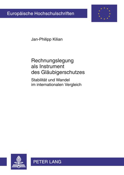 Produktbild: Rechnungslegung als Instrument des Glaeubigerschutzes
