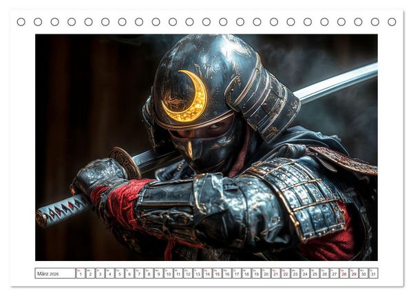 Produktbild: Mein Samurai (Tischkalender 2026 DIN A5 quer), CALVENDO Monatskalender