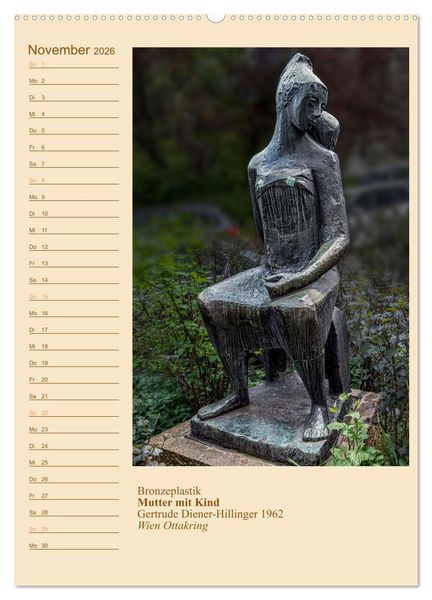 Produktbild: M&uuml;tter mit Kindern in der Kunst (hochwertiger Premium Wandkalender 2026 DIN A2 hoch), Kunstdruck in Hochglanz