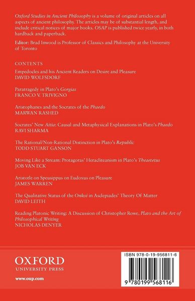 Produktbild: Oxford Studies in Ancient Philosophy