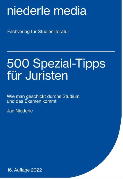 Produktbild: 500 Spezial-Tipps f&uuml;r Juristen - 2022