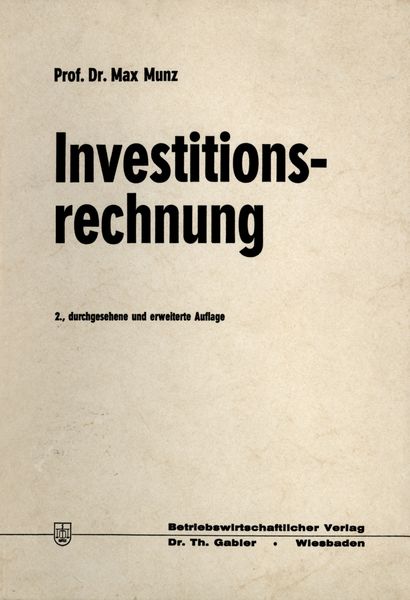 Produktbild: Investitionsrechnung