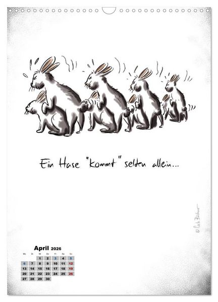Produktbild: Carlo B&uuml;chner ALLE JAHRE BILDER! (Wandkalender 2026 DIN A3 hoch), CALVENDO Monatskalender