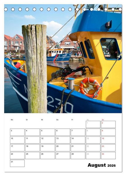 Produktbild: Neuharlingersiel Hafenromantik / Planer (Tischkalender 2026 DIN A5 hoch), CALVENDO Monatskalender