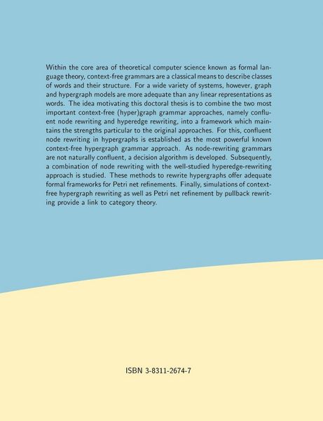 Produktbild: Context-free Hypergraph Grammars