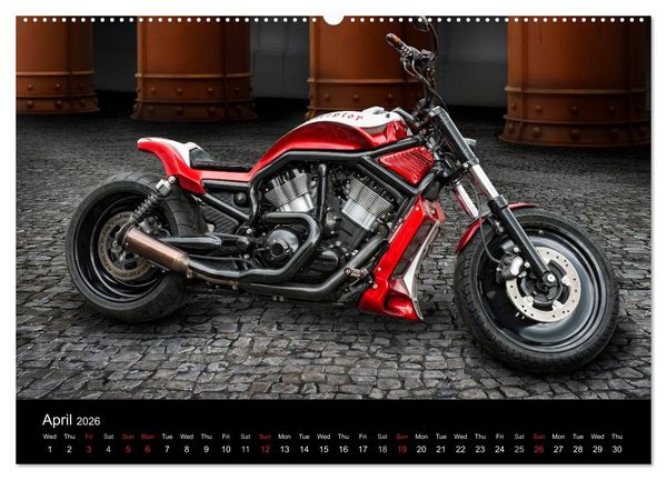 Produktbild: Motorbike Dreams (High Quality Premium Wall Calendar 2026 DIN A2 landscape),CALVENDO 12 Month Wall Calendar