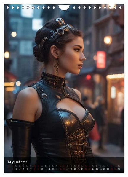 Produktbild: Steampunk - Stadtleben - Rotlichtviertel (Wandkalender 2026 DIN A4 hoch), CALVENDO Monatskalender
