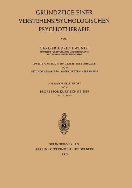 Produktbild: Grundz&uuml;ge Einer Verstehenspsychologischen Psychotherapie