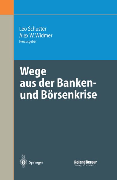 Produktbild: Wege aus der Banken- und B&ouml;rsenkrise