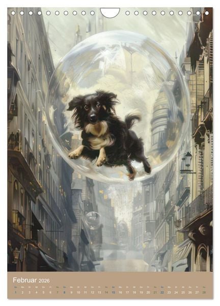 Produktbild: Schwebende Tiere in Seifenblasen - Humorbilder (Wandkalender 2026 DIN A4 hoch), CALVENDO Monatskalender