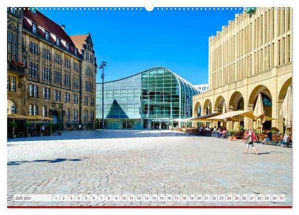 Produktbild: Ein Blick auf Chemnitz in Farbe (Wandkalender 2027 DIN A2 quer), CALVENDO Monatskalender