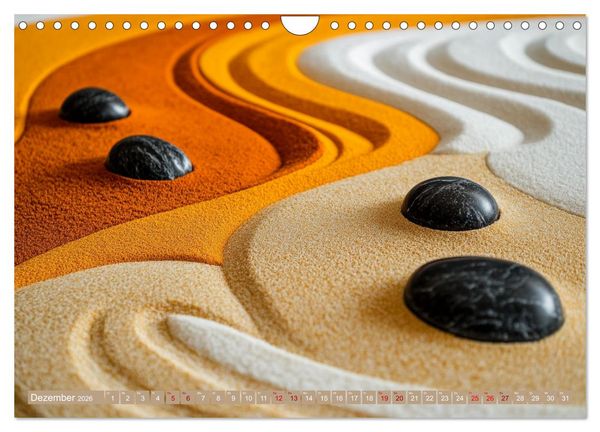 Produktbild: Farbenfrohe Wege zur Stille des Zen (Wandkalender 2026 DIN A4 quer), CALVENDO Monatskalender