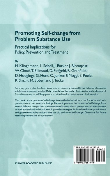 Produktbild: Promoting Self-Change from Problem Substance Use