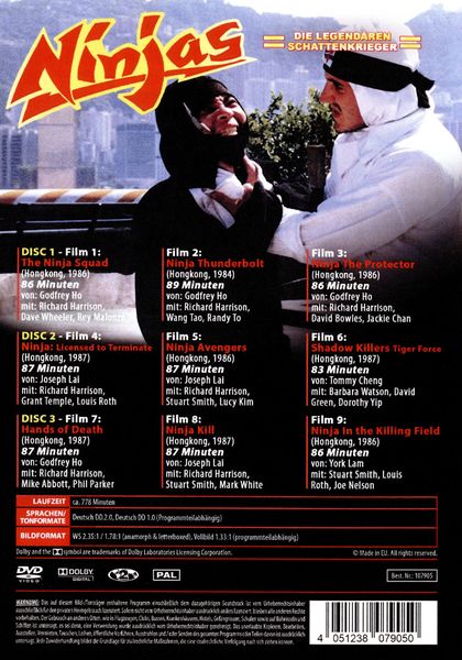 Produktbild: Ninjas - Die legend&auml;ren Schattenkrieger [3 DVDs]