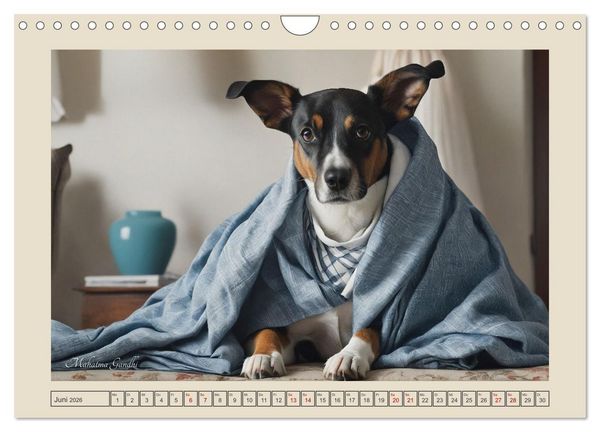 Produktbild: Historische Hundetage (Wandkalender 2026 DIN A4 quer), CALVENDO Monatskalender
