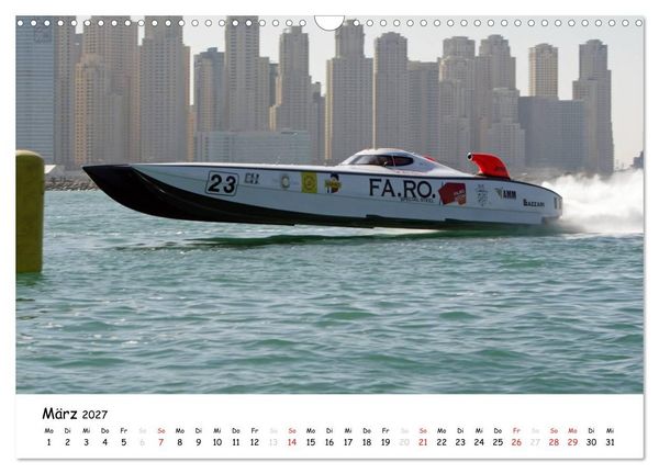 Produktbild: Offshore Powerboats (Wandkalender 2027 DIN A3 quer), CALVENDO Monatskalender