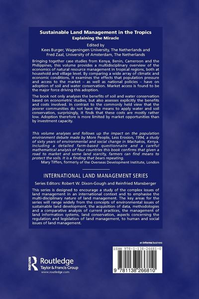 Produktbild: Sustainable Land Management in the Tropics