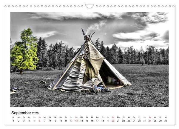 Produktbild: Mongolei &ndash; Mit anderen Augen (Wandkalender 2026 DIN A3 quer), CALVENDO Monatskalender