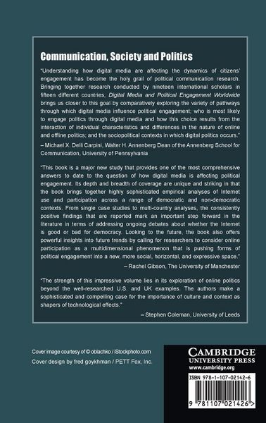 Produktbild: Digital Media and Political Engagement Worldwide