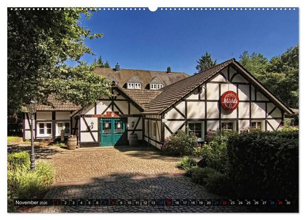 Produktbild: Stadtansichten N&uuml;mbrecht - Der Kurort im Oberbergischen Kreis (hochwertiger Premium Wandkalender 2026 DIN A2 quer), Kunstdruck in Hochglanz