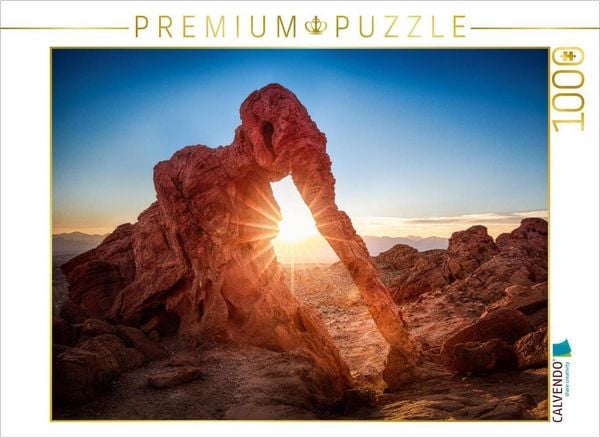 Produktbild: CALVENDO Puzzle elephant rock - valley of fire - | 1000 Teile Lege-Gr&ouml;&szlig;e 64x48cm Foto-Puzzle f&uuml;r gl&uuml;ckliche Stunden