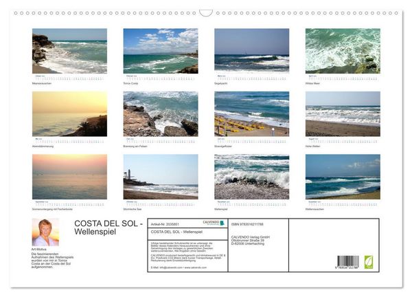 Produktbild: COSTA DEL SOL - Wellenspiel (Wandkalender 2026 DIN A2 quer), CALVENDO Monatskalender