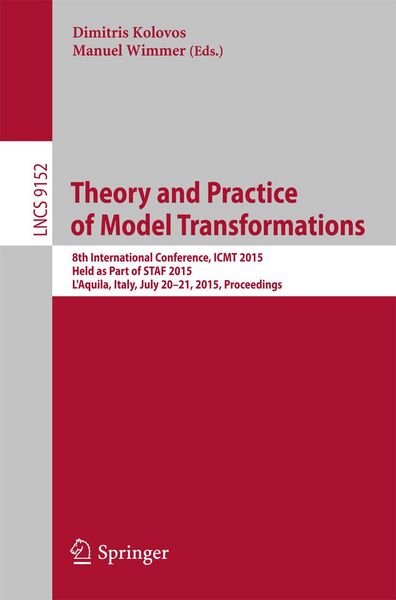 Produktbild: Theory and Practice of Model Transformations