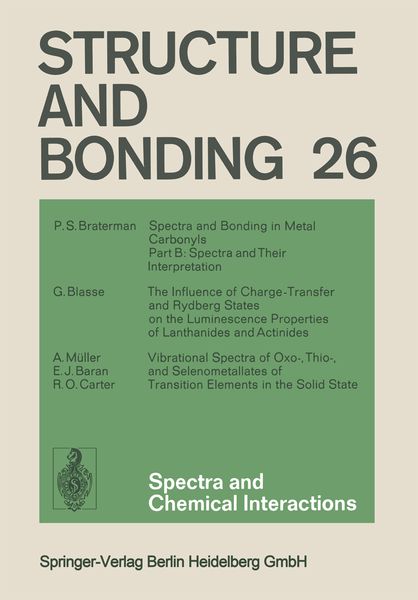 Produktbild: Spectra and Chemical Interactions