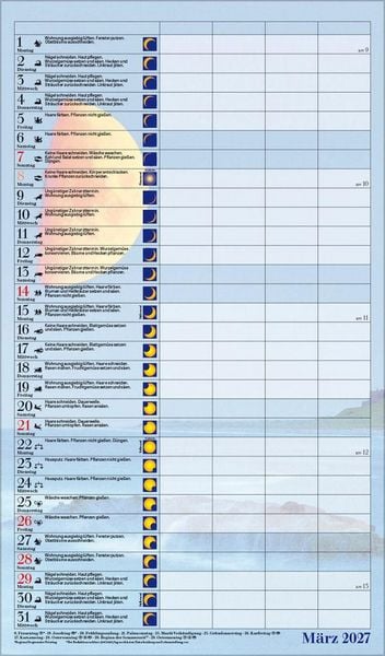 Produktbild: Mond-Familientimer 2027