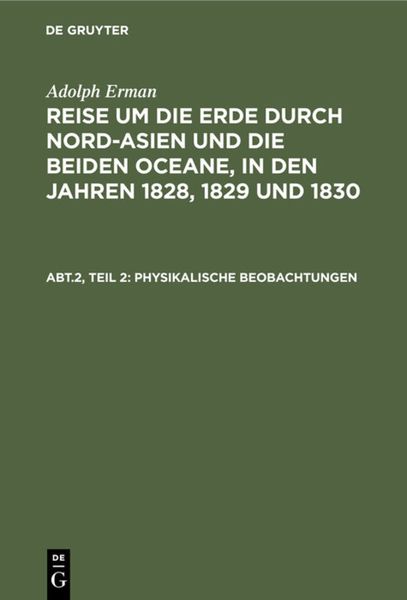 Produktbild: Inclinationen und Intensit&auml;ten, Declinationsbeobachtungen auf der See, periodische Declinationsver&auml;nderungen