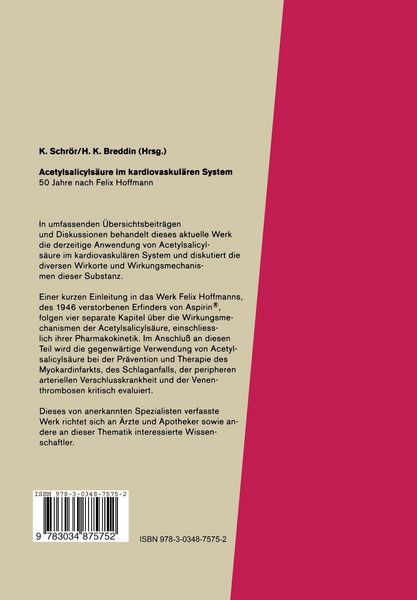 Produktbild: Acetylsalicyls&auml;ure im Kardiovaskul&auml;ren System