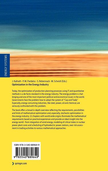 Produktbild: Optimization in the Energy Industry