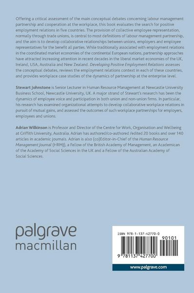Produktbild: Developing Positive Employment Relations
