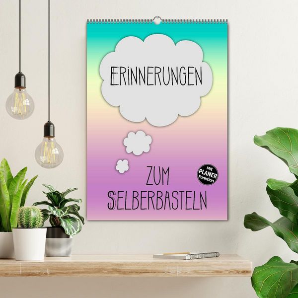 Produktbild: ERINNERUNGEN Zum Selberbasteln (Wandkalender 2026 DIN A2 hoch), CALVENDO Monatskalender
