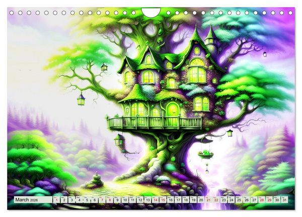 Produktbild: Treehouse fantasies (Wall Calendar 2026 DIN A4 landscape), CALVENDO 12 Month Wall Calendar
