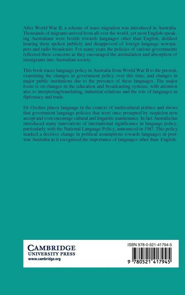 Produktbild: Politics of Language in Australia
