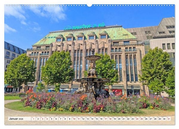 Produktbild: D&uuml;sseldorf Vom Ufer bis zur Skyline (hochwertiger Premium Wandkalender 2026 DIN A2 quer), Kunstdruck in Hochglanz