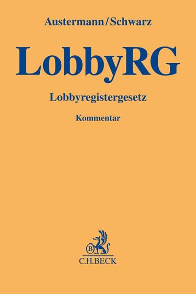 Produktbild: Lobbyregistergesetz. LobbyRG