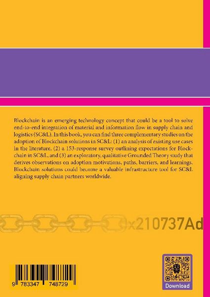 Produktbild: Blockchain Adoption in Supply Chain Management and Logistics