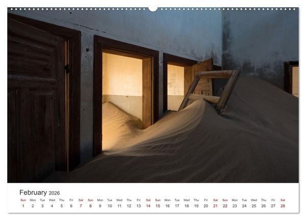 Produktbild: Kolmanskop Sand storm in town (Wall Calendar 2026 DIN A2 landscape), CALVENDO 12 Month Wall Calendar