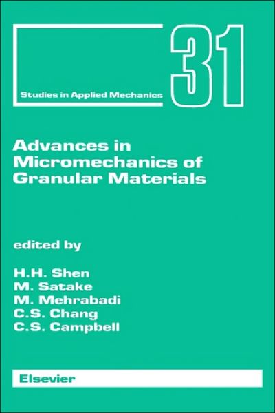 Produktbild: Advances in Micromechanics of Granular Materials