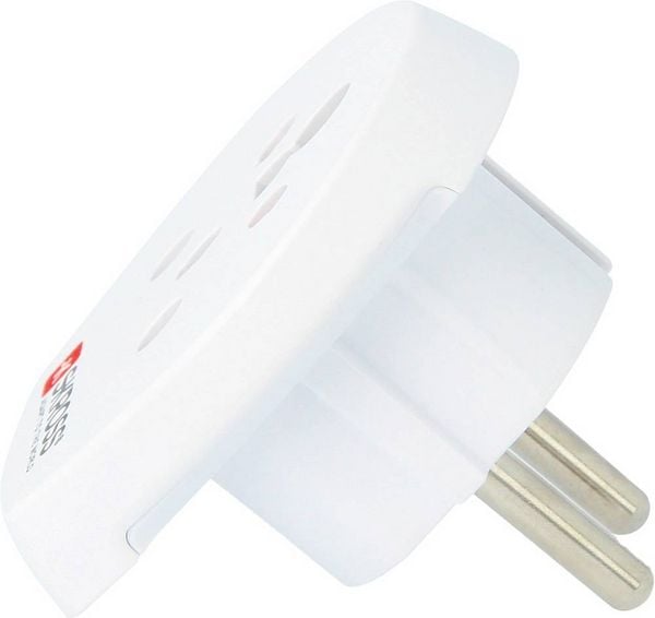 Produktbild: SKROSS Country Travel Adapter India-Israel-Denmark to Europe - Adapter f&uuml;r Power Connector - Typ K, Typ D, Typ H (W)