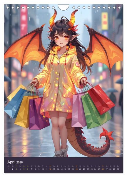 Produktbild: Willkommen bei den Dragonas (Wandkalender 2026 DIN A4 hoch), CALVENDO Monatskalender