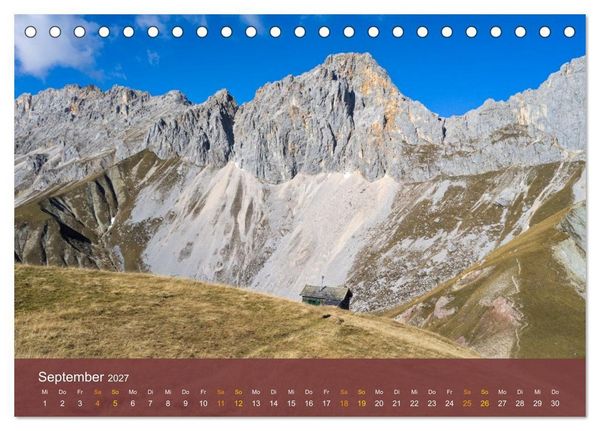Produktbild: Leutasch - sch&ouml;ne Bergwelt (Tischkalender 2027 DIN A5 quer), CALVENDO Monatskalender