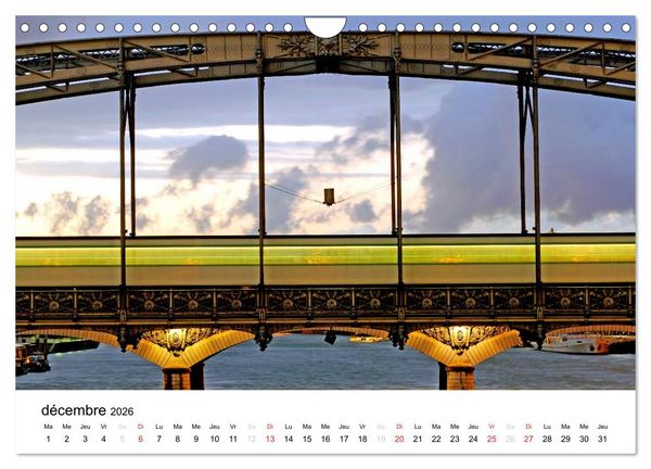 Produktbild: Paris M&eacute;tropolitain (Calendrier mural 2026 DIN A4 vertical), CALVENDO calendrier mensuel